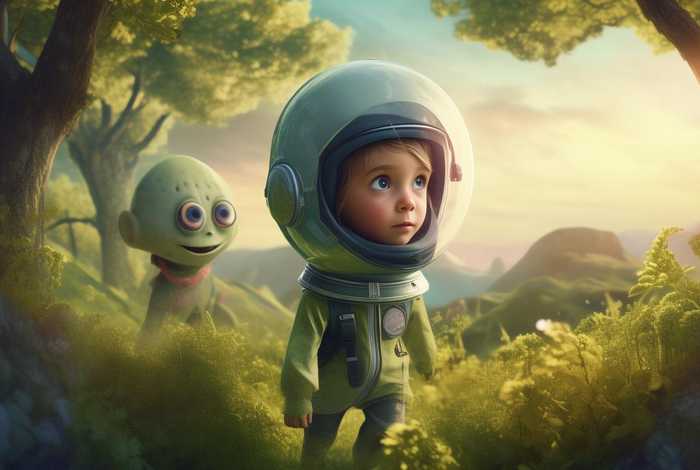 儿童寻找外星人;儿童寻找外星人的游戏 儿童寻找外星人;儿童寻找外星人的游戏