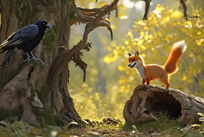 儿童故事乌鸦和狐狸 少儿故事乌鸦和狐狸