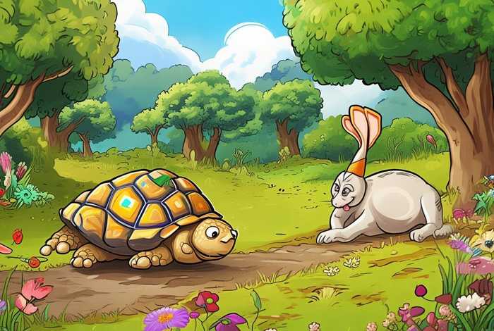 儿童故事龟兔赛跑，龟兔赛跑故事幼儿