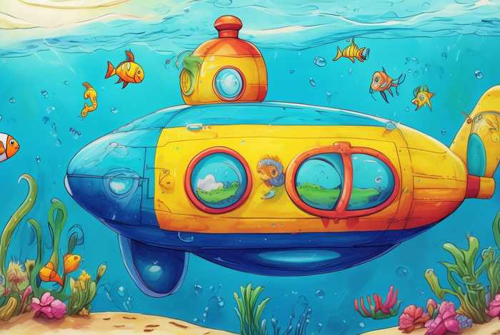 儿童潜水艇绘本故事；潜水艇的绘本故事