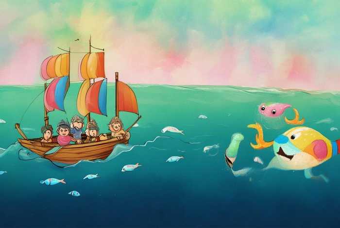 儿童海怪和船员的故事，海怪的故事幼儿故事