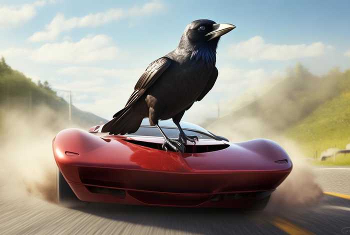 car race 英文故事 a clever crow 英语故事