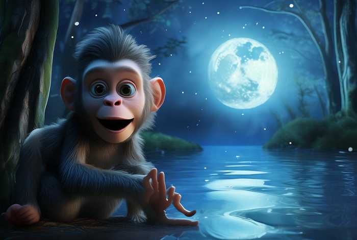 儿童故事猴子捞月亮在线收听，猴子捞月亮有声故事在线听