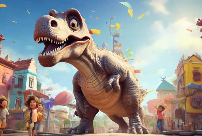 儿童故事城里来了大恐龙（《城里来了大恐龙》故事教学设计）