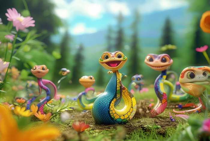 儿童故事蛇的故事图片（蛇的幼儿故事大全）