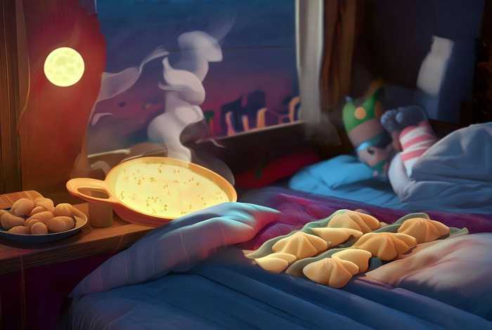 儿童水饺睡前故事、饺子的睡前故事