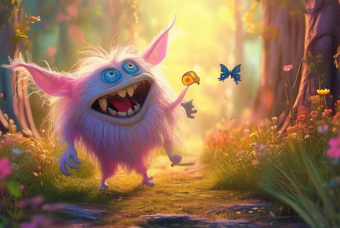 儿童故事怪兽的一天；讲一个怪兽的故事