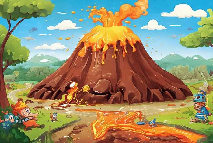 儿童火山绘本故事、有关火山的绘本故事