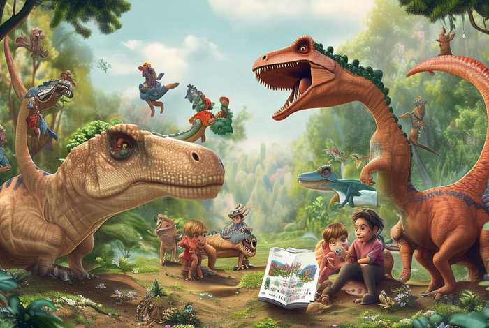 儿童恐龙故事大全100首（恐龙小孩故事大全）