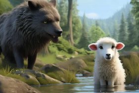 儿童小故事之狼和小羊视频 狼和小羊 故事视频