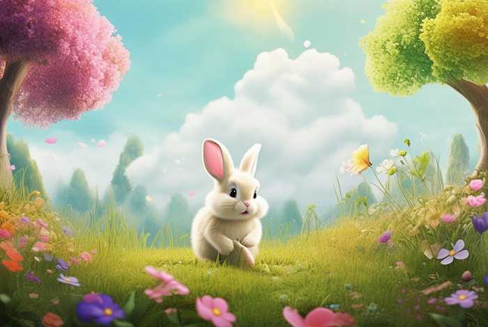 儿童故事绘画绘本、儿童故事绘画绘本小兔子找春天