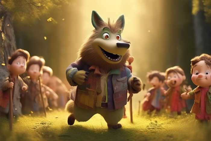 儿童故事大灰狼的故事 少儿大灰狼的故事