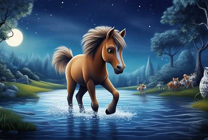 儿童睡前故事小马过河故事 - 睡前故事,小马过河