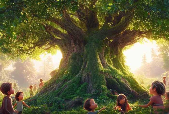 儿童故事大树真好；大班故事树真好