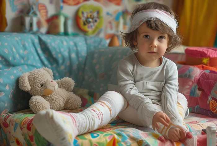 儿童故事孩子腿受伤；小孩受伤腿受伤有没有什么辅助