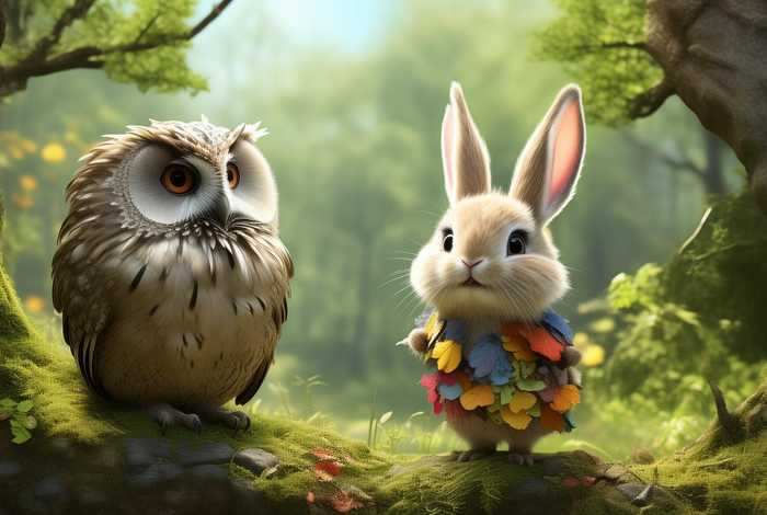 儿童故事聪明的小兔中英文 - 英文故事聪明的兔子