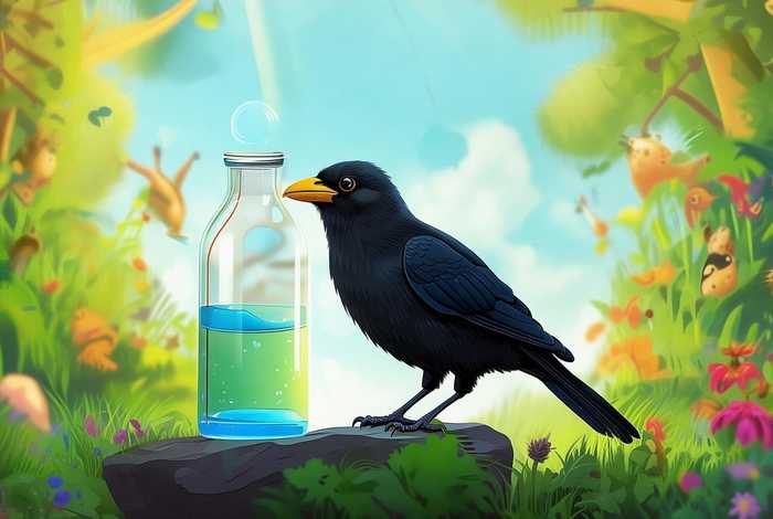 儿童故事大全乌鸦喝水绘本（幼儿故事乌鸦喝水视频播放）