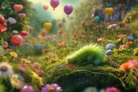 《小青虫的梦》绘本 - 《小青虫的梦》绘本内容