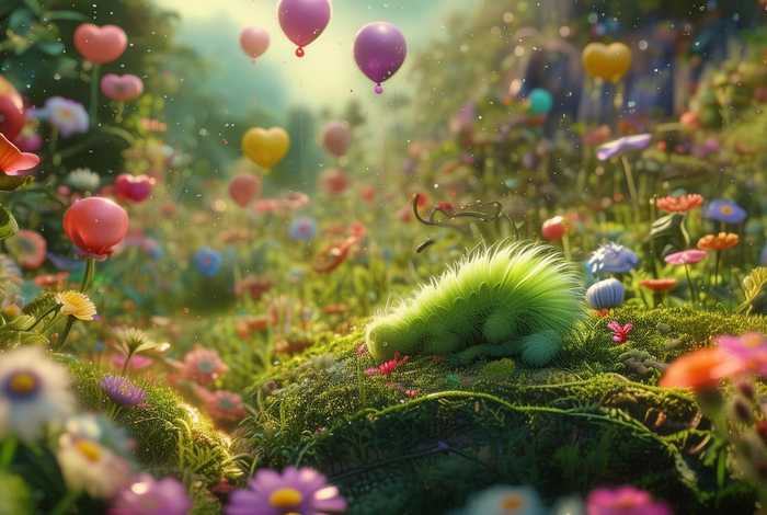 《小青虫的梦》绘本 - 《小青虫的梦》绘本内容