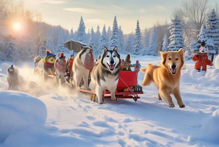 儿童故事雪橇（儿童故事狗狗拉雪橇）