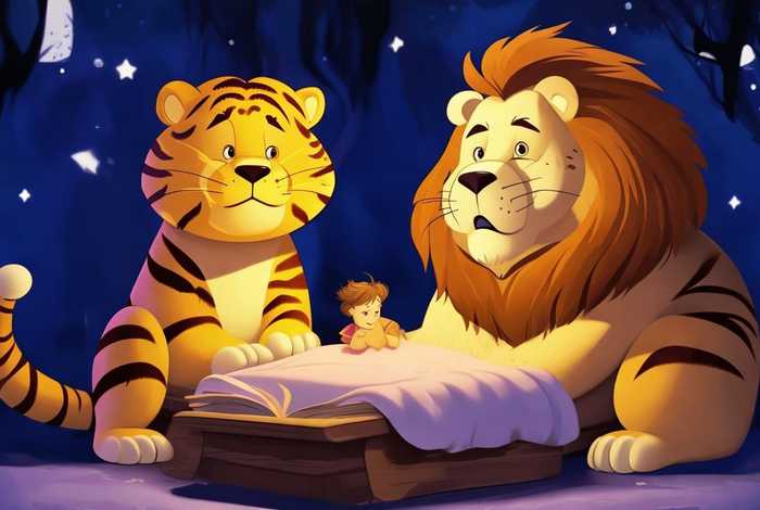 儿童睡前故事狮子和老虎;儿童睡前老虎和狮子童话故事 儿童睡前故事狮子和老虎;儿童睡前老虎和狮子童话故事