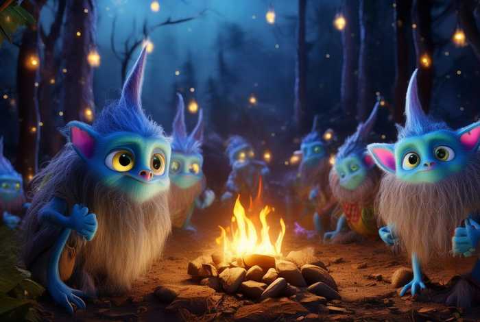 儿童睡前童话故事蓝精灵，睡前故事 蓝精灵