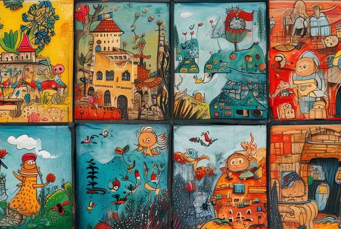 儿童故事绘本连环画 绘本故事连环画四副