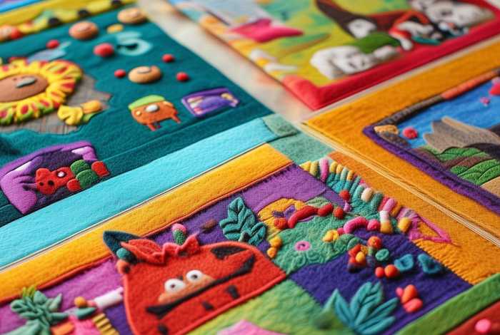 不织布绘本作品图片大全5页；不织布绘本制作图片大全集