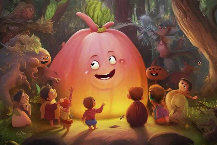 儿童故事怪桃,幼儿怪物故事 儿童故事怪桃,幼儿怪物故事