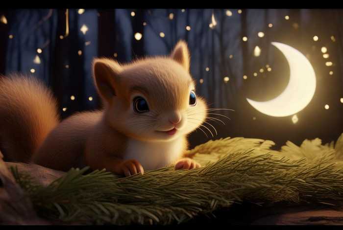 儿童绘本故事小松鼠的月亮、小松鼠的月亮绘本故事教案