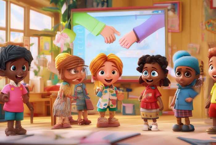 儿童故事礼仪横屏、少儿礼仪视频故事