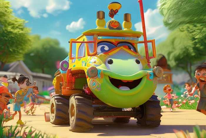 儿童故事压路机的故事；压路机的故事幼儿故事