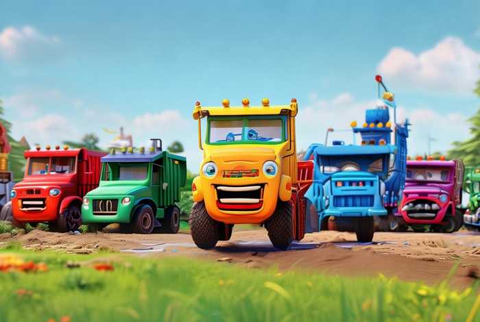 儿童动画铲车系列，儿童动画铲车系列大全