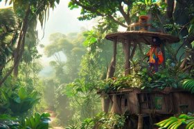 儿童丛林探险家小故事 丛林探险家儿童画