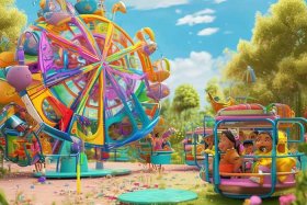 儿童动画摩天轮故事；儿童益智早教动画片摩天轮