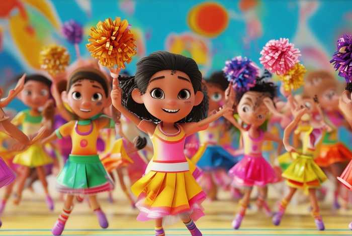 儿童动画啦啦队故事，啦啦队 儿童画