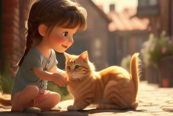 儿童与流浪猫故事 流浪猫与小女孩的故事