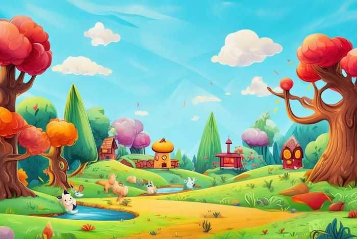 儿童景物故事、儿童画景物简笔画