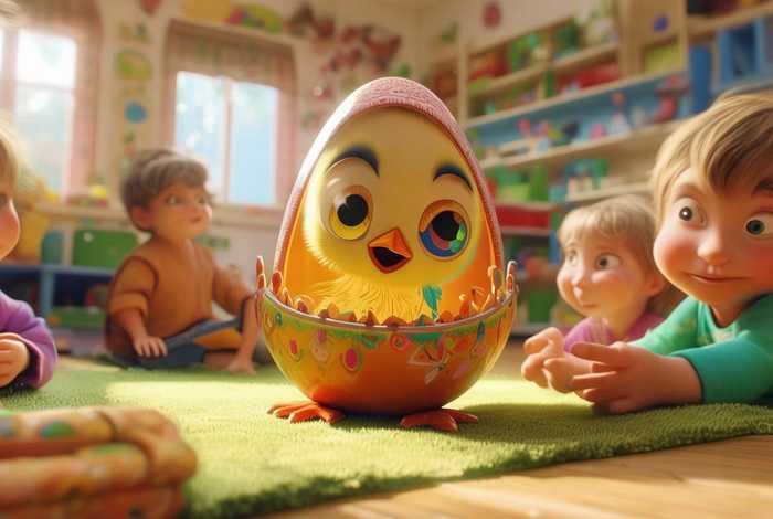 儿童故事鸡蛋里面生出的小宝宝 - 鸡蛋的故事幼儿园