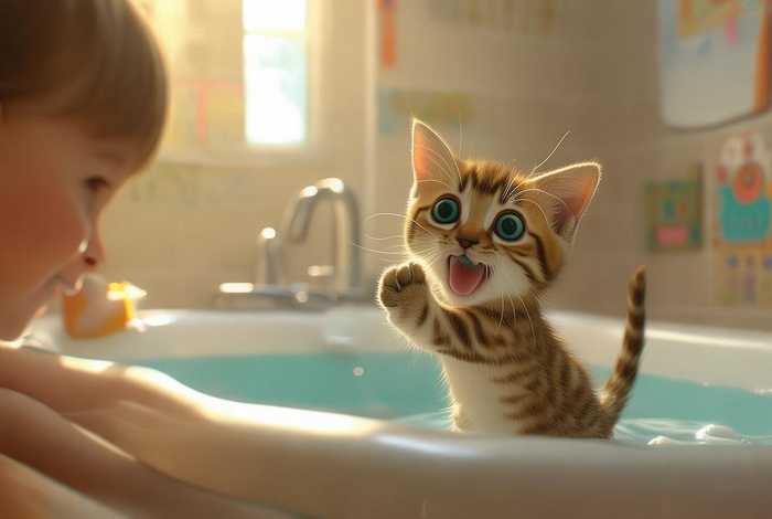 儿童故事书小猫刷牙 幼儿故事小猫刷牙