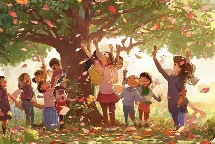 儿童故事摘树叶 - 树叶小故事幼儿园