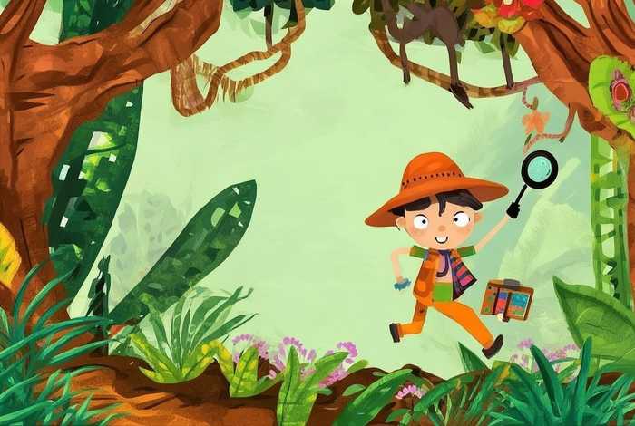 丛林探险家儿童画 丛林探险家儿童画怎么画