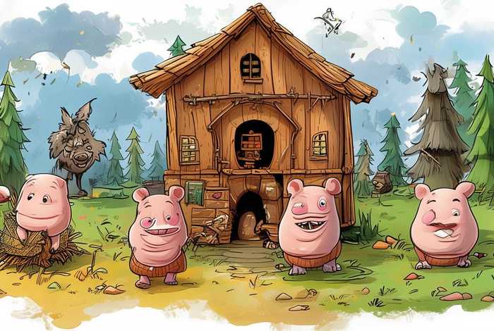 儿童三只小猪故事（小儿故事视频三只小猪）