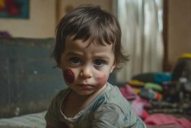 儿童家暴后伤的图片、儿童家暴案例带图片