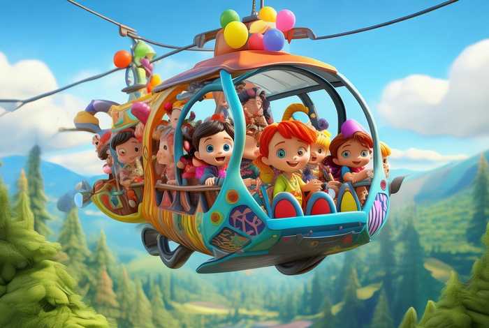 儿童缆车绘本故事（幼儿缆车绘画）