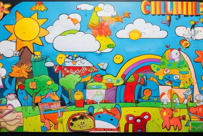 儿童画板报插画图片、儿童画板报插画图片简单