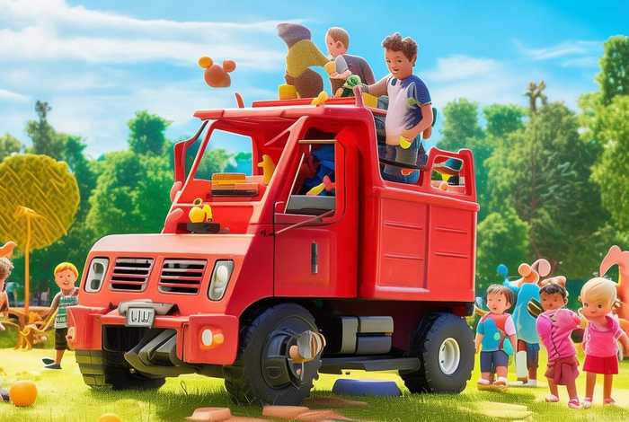 儿童翻斗车故事动画 - 翻斗车儿童动画片