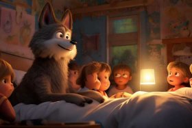 儿童免费睡前故事大野狼；睡前故事幼儿故事大全大狼的故事