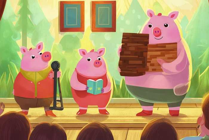 儿童英语故事三只小猪演讲，三只小猪英语故事演讲稿