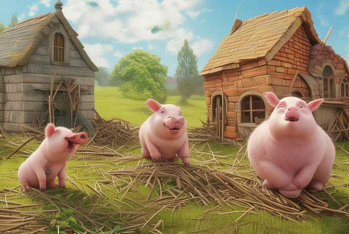 儿童英语小短剧、儿童英语短剧剧本《三只小猪》 儿童英语小短剧、儿童英语短剧剧本《三只小猪》